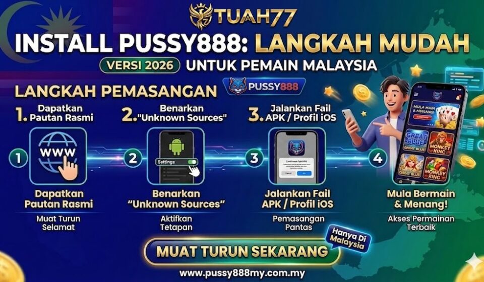 Install Pussy888: Langkah Mudah